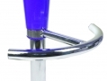 Divine Madison Hydraulic Bar Stool Style in Blue 360 Degree Swivel with Highly Polished Chrome Base BML69330 *Out of Stock*