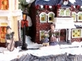 Christmas Snow Street Scene Hotel and Flower Shop BML70000FLO *Out of Stock*
