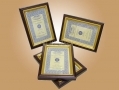 Mahogany / Gold 6\" x 4\" Picture Frames x 4 per Pack BM-PH-0604 *Out of Stock*