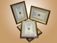 Mahogany / Gold 7" x 5" Picture Frames x 4 per Pack BM-PH-0705 *OUT OF STOCK*