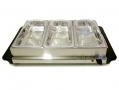 Stainless Steel 3 Pan Buffet Server and Warming Tray BS100 *Out of Stock*