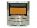 Kingavon Stylish Modern Brushed Stainless Steel 2000W Inset Electric Fireplace CH603 *Out of Stock*