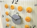 Glass Orange Kitchen Wall Clock D12630/DO