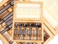 Carpenters Quality 5 Piece Metric Forstner Bit Set in Wooden Box 15 - 35mm DR140 *Out of Stock*