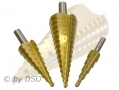 3 Pc HSS 4241 Steel Step Drill Set 4-32mm DR387 *Out of Stock*