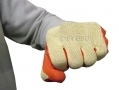 12 pack 11\" Non-slip Fleece and Latex Dipped Builders Gloves Extra Large GL022 *Out of Stock*