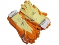 12 pack 8" Non-slip Fleece and Latex Dipped Builders Gloves Small GL029 *Out of Stock*