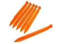 Heavy Duty 6 piece Plastic Tent Pegs GP101 *Out of Stock*