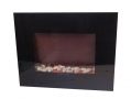 Kingavon 1.8Kw Black Flat Screen Wall Mounted Fireplace Heater with Pebbles HAMBB-CH606 *Out of Stock*