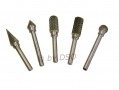 Professional Quality 5 Pc 6mm Tungsten Carbide Double Diamond Rotary Burr Set HB103 *Out of Stock*