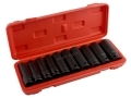 Hilka 10pc 1/2 inch Deep Impact Socket Set 10 to 24mm in Blow Moulded Case HIL1151002 *Out of Stock*