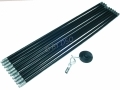 Hilka 12 Pc Drain Rod Set Rubber Plunger and Worm Screw Pro Craft HIL20500012 *Out of Stock*