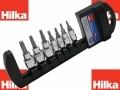 Hilka Pro Craft 7pc 3/8\" inch Drive Torx Star Bit Set Chrome Vanadium S2 Steel T10 to T40 HIL2200700 *Out of Stock*