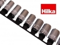 Hilka Pro Craft 11 pc 1/4\" Drive Chrome Vanadium 72 Teeth Ratchet and Socket Set with Storage Rack HIL3101102 *Out of Stock*