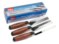 Hilka Soft Grip Edging Trowel Set 13, 38 and 51mm with Lacquered Finish Carbon Steel  HIL66403003 *Out of Stock*