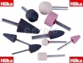 Hilka 10 Piece 1/4\" and 1/8\" inch Mounted Stone Set for Die Grinders and Drills HIL68800010 *Out of Stock*