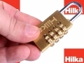 Hilka 30mm Solid Brass Combination Padlock Fully Hardened Shackle 10,000 Combinations HIL70760030 *Out of Stock*