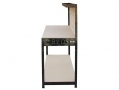 Hilka Professional Work Bench with Drawer 1510mm Powder Coated in Black HILWB212B *Out of Stock*