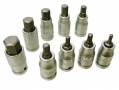 Professional 10 Pce Hex Bit Set with 1/2\" Drive Sockets HX039 *Out of Stock*