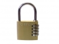 50mm 4 Tumbler Brass Combination Padlock LK022 *Out of Stock*