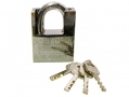 60mm High Grade Security Protected Shank Brass Padlock with 3 Security Keys LK045 *Out of Stock*