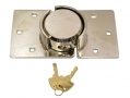Trade Quality Heavy Duty Round Padlock and Hasp 73mm LK107 *Out of Stock*