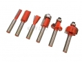 Marksman High Quality 6 Pc 1/4\" Shank Router Bit Kit 58030C *Out of Stock*