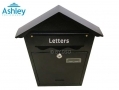 Ashley Housewares Black Weather Proof Lockable Letter box MB200 *Out of Stock*