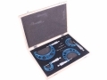 4 Pc Micrometer Set 0 - 100 mm with Carbide Anvils MS057 *Out of Stock*