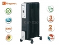 Kingavon Oil Filled 9 Fin 2kW Slim line Radiator Heater with Three Heat Settings OR111 *Out of Stock*