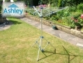 Ashley Housewares 3 Arm 18m Lightweight Portable Steel construction Rotary Washing Line RA203 *Out of Stock*