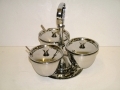 Sunnex 3 Piece Revolving Relish Server RD-3-Z *Out of Stock*