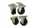 4 Piece 40mm Castor Set Fixed and Swivel RM005 *Out of Stock*