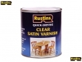 RUSTINS Professional Trade Quality Hardware Quick Dry Interior Varnish Satin Clear 500ml RSAVSC500 *Out of Stock*