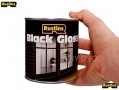 RUSTINS Professional Trade Quality Hardware Black Gloss 500ml RSBLAG500 *Out of Stock*