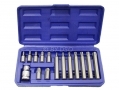 Professional 15 Piece Star Torx Bit Set with 1/2\" Drive Adapter SD129 *Out of Stock*