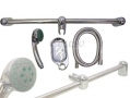 Ashley Housewares Shower Riser Bar Set Complete with Shower Head, Hose and Soap Dish SH263 *Out of Stock*