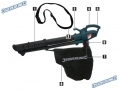 Silverline 2500W Electric Leaf Blower Vacuum Shredder 3 Functions SIL731590 *Out of Stock*