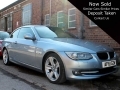 2011 BMW 3 Series 320 SE Automatic Convertible Bluewater Met Black Leather Alloys AC FSH 64,000 miles AF61GZW