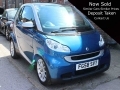 2008 Smart Fortwo 1.0 Passion Coupe 2dr Petrol Blue Silver Automatic 84bhp 44,000 miles FG58SVT  *Out of Stock*