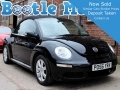 2006 VW Beetle Convertible 1.6 Luna in Black with Black Electric Hood Alloys 76,000 miles PO56YRV