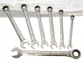 Geartech 7 Pc Pro Quality Ratchet 72 Teeth Combination Spanner Set 8 - 17mm GEARTECHSP032 *Out of Stock*