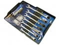 Geartech 7 Pc Pro Quality Flex Head 180° Ratchet Spanner Set 8 - 17mm SP075 *Out of Stock*