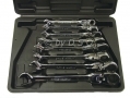 8 Pc Flex Head Combination Ratchet Spanner Set 8 - 19mm Missing 12-13-14 mm SP128-RTN3 (DO NOT LIST) *Out of Stock*