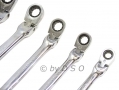 8 Pc Flex Head Combination Ratchet Spanner Set 8 - 19mm Missing 10-13-14 mm SP128-RTN1 (DO NOT LIST) *Out of Stock*