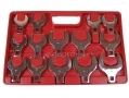 Trade Quality 14pc Jumbo Crowsfoot Chrome Vanadium Wrench Spanner Set 27 - 50mm SP140 *Out of Stock*