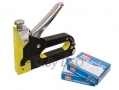 Heavy Duty Hand Operated 3 in 1 Staple Gun Crown, U Staples, Nails with 600 Staples ST04222 *Out of Stock*