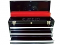Trade Quality Black 20 Inch 3 Drawer Top Box Toolbox with Lock and 2 Keys TB055 *Out of Stock*