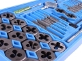 Trade Quality 40 Pc Metric Carbon Steel Tap and Die Set in Plastic Tray TP102 *Out of Stock*