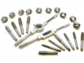 Trade Quality 24 Piece UNC UNF Tap and Die Set 1/16" to 1/2" with Metal Case TP103 *Out of Stock*